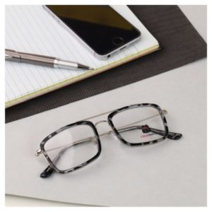 Black Silver Wayfarer Full Rim – Eyeglass