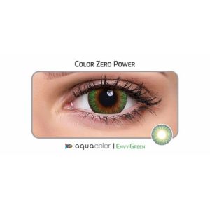 Aquacolor Envy Green Candy Pack Color Lenses (2 Lenses/Box/Plano)